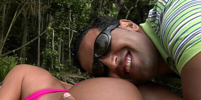 MikeinBrazil: Brunette Adryanna Duarte pussy eating