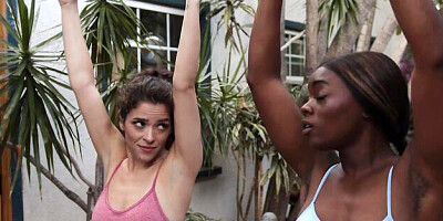 Watch thrilled Victoria Voxxx and Miss Anna Foxx's dirt