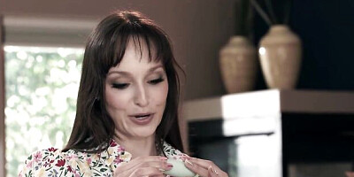 Good doggy style fuck with a silicone tits brunette Lexi Luna