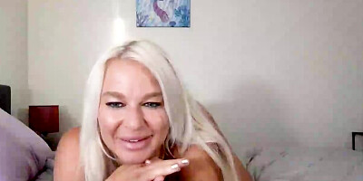 Busty London River helps fans cum showing how she fucks the pussy