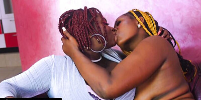 Pussy licking trailer with appealing girl from Africa-XXX
