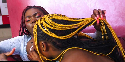 Pussy licking trailer with appealing girl from Africa-XXX