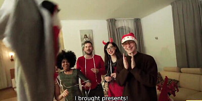 Glorious Ricky Rascal and Selva Lapiedra's christmas fuck video