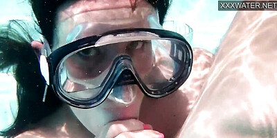 So hot Minnie - female orgasm sex - Underwater Show