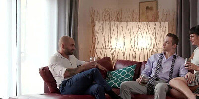 Cuckold jerks off watching his lovely girlfrind getting fucked