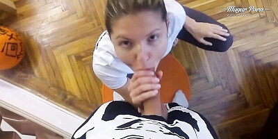 Gorgeous girlfriend Gina Gerson is enjoying dick-riding so much