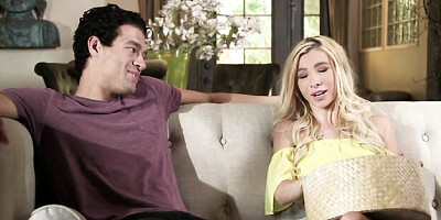 Good-looking blonde Kenzie Reeves screwed in the cowgirl pose