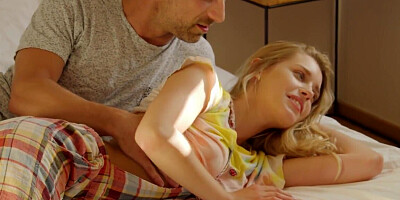 Boy fucks Russian chick with the tiny booty