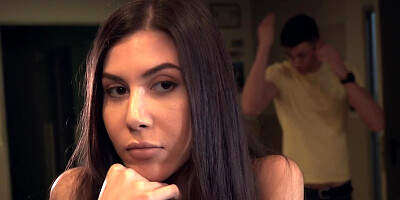 Anya Krey seduces a guy and gets fucked in the hostel room