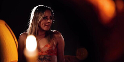 Seductive Cassie Del Isla and Scarlett Alexis at doggystyle trailer