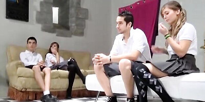 Innocent Ainara and Jordi's group smut