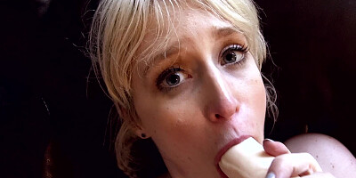 Big-tittied blonde and her lover record sexual act in POV style