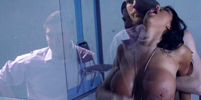 Big Tits at Work: European August Taylor POV blowjob