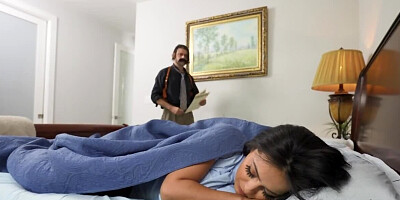 Nola Exico is fucked by both her stepdad and stepbrother