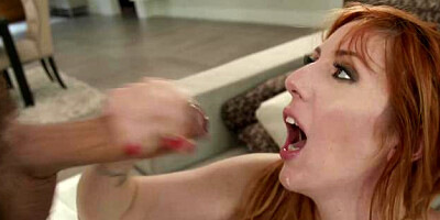 Hot Wife XXX: Lauren Phillips with Steve Holmes throat fucking