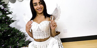 Stunning hard fuck with a miniature young brunette Vanessa Moon