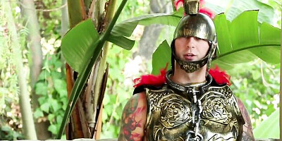 Outdoor scene with sneaky Chad Alva and Alix Lynx from PUBA