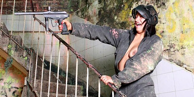 Endearing Sandra Flores at straight hair action