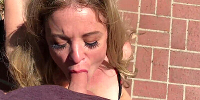 Bending over after working out and sucking him afterwards
