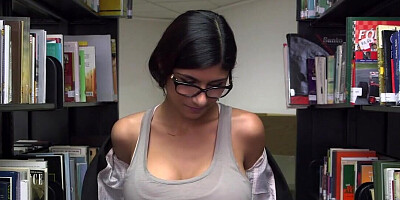 Going to the library and getting naked for the solo fun