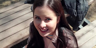 Tricky guy fucks lovely Euro brunette in exchange for cash