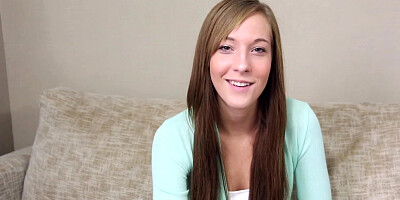 Teen in a hotel room for a hardcore porn audition