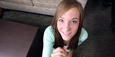 Teen in a hotel room for a hardcore porn audition