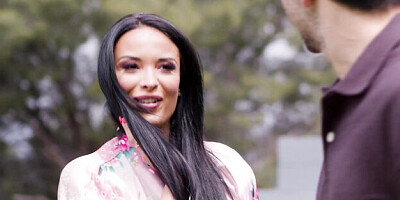 Fine-looking Anissa Kate and Donnie Rock at natural tits movie