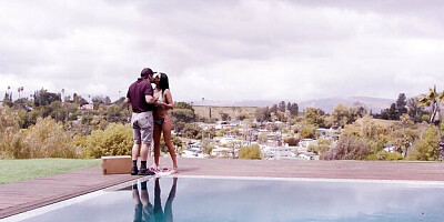 Fine-looking Anissa Kate and Donnie Rock at natural tits movie
