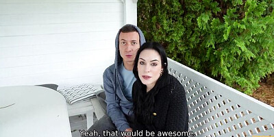 Hunt4k featuring Anna De Ville's tattooed women smut