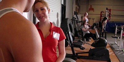 Big Tits in Sport: American Katrina Jade cumshot