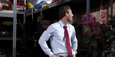 Steamy Alison and Ryan's brunette smut