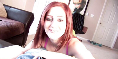 Good-looking Cameron Love's stroking dick action