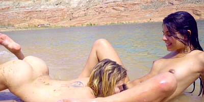 Nubiles Unscripted - Piper Perri in bikini sucking dick