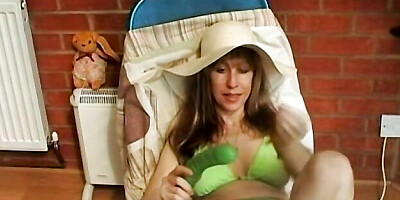 Pin-up baby girl at bikini action