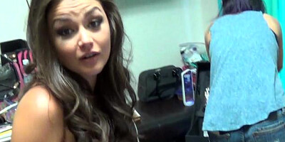 ZZ Series - Pierced Romi Rain receiving facial wearing boots