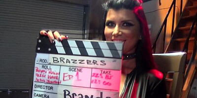 ZZ Series - Pierced Romi Rain receiving facial wearing boots