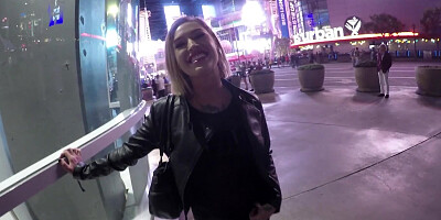 The camera crew picked up randy blonde amateur and she is up for some fun