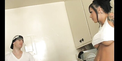 Big tits smut with delightful Mason Moore and Mark Zane from PUBA