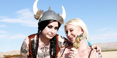 Hypnotic Leya Falcon and Ophelia Rain at puba scene
