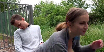 Busty hitchhiker is very thankful for her ride