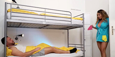 Nympho is restless till snatch is scored by the student