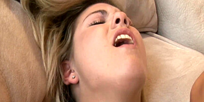 Hot blonde starlet Aubrey Adams sucking and riding too
