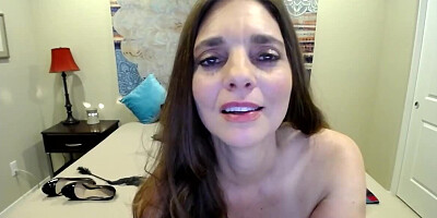 Big-boobied MILF goes starring in her own webcam porn show