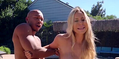 Brazzers - Curvy milf Olivia Austin fucks black poolboy