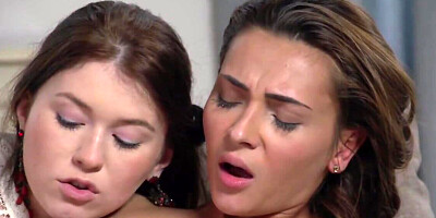 Hungarian Alexis Brill comes to Polish Misha Cross to hump her