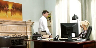 Glamorous James Deen and Anikka Albrite at reverse cowgirl sex