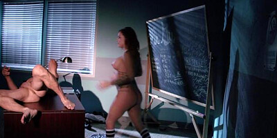 Big Tits at School: Brunette Karmen Karma roleplay