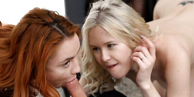 Escaped Bride and Nansy Small are enjoying FFM sex so much