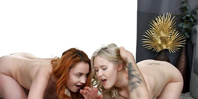 Escaped Bride and Nansy Small are enjoying FFM sex so much